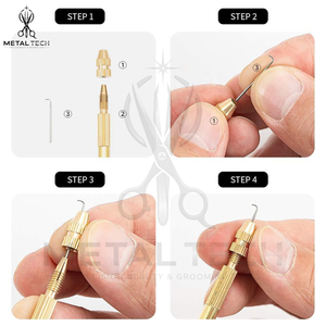 Juego de Agujas de Ventilación de Latón con Estuche de Almacenamiento Incluido, Agujas de Gancho de Acero Intercambiables, Kit de Herramientas Profesional para Pelucas de Encaje - Product Image 6