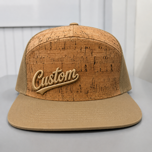 Embroidered Cork Trucker Hat 6-Panel Mesh Snapback Unisex Casual <b>Summer</b> <b>Cap</b> Custom OEM Logo Trucker <b>Caps</b> Mesh - Product Image 1