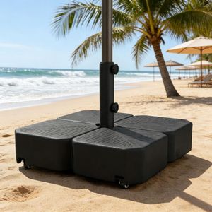 Base per Ombrellone da Giardino in Acciaio Inossidabile, Raggio 3M, per Patio, Ristorante, Hotel, Palestra, con Telaio in Acciaio - Product Image 6