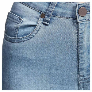 Jean en denim droit taille haute pour femme avec strass, style décontracté, fournisseur direct d'usine - Product Image 5