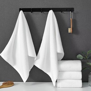 Toallas de Playa de Algodón Blanco, Color Sólido, Secado Rápido, Rectangulares, Estilo Moderno, para Uso en Todas las Estaciones, para Adultos - Product Image 1