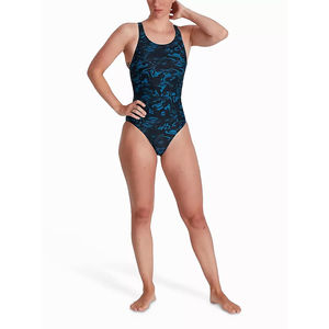 Maillot de bain une pièce à carreaux imprimé personnalisé pour femme, prix abordable, taille adulte, avec soutien-gorge intégré, technique de teinture unie, service OEM - Product Image 3