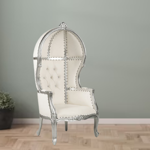 Wedding Banquet Furniture Throne Chairs Hand Carved Teak Wood King and Queen Throne Sofa Chairs with <b>Canopy</b> <b>For</b> <b>SALE</b> - Product Image 4