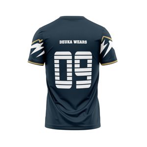 Vente en gros de maillots de baseball à manches courtes personnalisés avec logo d'équipe, sublimés, pour adultes, durables, 100% polyester, t-shirt à col rond, uniforme sportif - Product Image 2