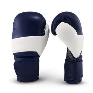 High Quality Leather Adjustable Wrist <b>Strap</b> Lightweight Boxing Gloves with Hook Loop Closure Non-Slip Features High Performance - Product Image 1