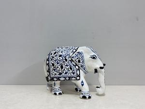 NIRMALA HANDICRAFTS Handcrafted Blue Pottery Metal Camel Figurine | Enamel Crafted Floral Pattern Statue | Indian Hand-Painted - Product Image 3