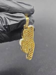 Colgante de Plata 925 con Diamante Moissanite VVS, Personajes de Dibujos Animados, Joyería Fina, Colgante Personalizado de Hip Hop, Joyería de Moda para Raperos - Product Image 4