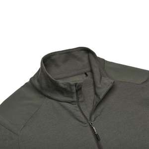 Camiseta Térmica de Manga Larga con Cierre de Cremallera de Lana Merino para Hombre, Ropa Interior Térmica para Senderismo al Aire Libre - Product Image 4