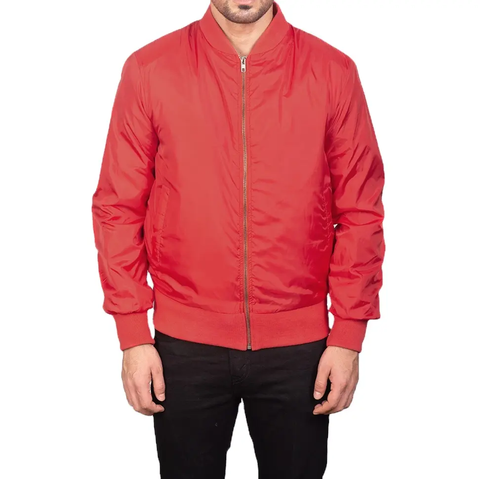 Bomber Jackets With Custom Embroidered Patches Quality Bomber Jackets Red Bomber Jacket For Men