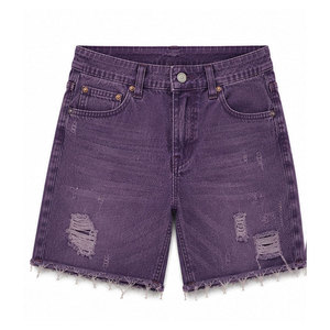 Shorts déchirés tendance style streetwear pour un look urbain et des tenues confortables au quotidien - Product Image 1