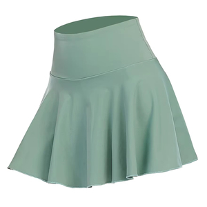 Shorts enveloppants taille haute pour femme avec poches, rouge, sportif, pour yoga et fitness, séchage rapide, en Spandex et Polyester, idéal pour l'été - Product Image 4