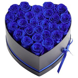 Fiori Eterni: 27 Rose Fresche Conservate in Scatola a Forma di Cuore, Bouquet Immortale per Compleanno, Regalo Perfetto per Moglie - Product Image 1
