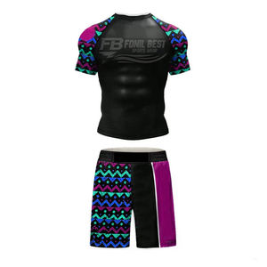 Rashguard de Spandex para BJJ con Logotipo Frontal Transpirable y Estampado por Transferencia Térmica, Personalizado OEM al por Mayor, Ropa de Entrenamiento - Product Image 6