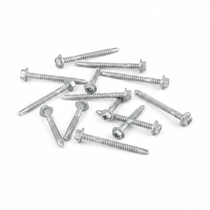PDC Self-Drilling <b>Screws</b> Washer Head Zinc/Hot-Dip <b>Galvanized</b> Carbon Steel Metric/Inch Standard Deep Coarse Thread Full-Length - Product Image 1