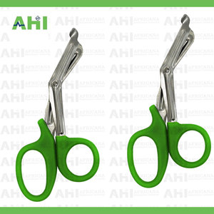 Tijeras para Trauma AHI Verdes, Tijeras Médicas de Acero Inoxidable, Tijeras de Emergencia para Paramédicos y EMT, Cortador de Vendajes, Certificación CE Clase I - Product Image 4