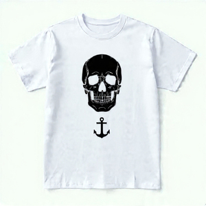 เสื้อยืดคอตตอนผู้ชายขายส่ง พิมพ์โลโก้ตามสั่ง คอกลม แขนสั้น สตรีทแวร์ OEM เป็นมิตรกับสิ่งแวดล้อม ระบายอากาศได้ดี น้ำหนัก 180 กรัม ทรงปกติ - Product Image 6