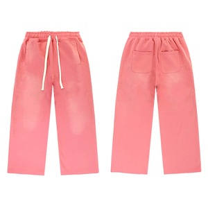 Survêtement à capuche décontracté brodé en molleton épais 100 % coton délavé style vintage, coupe oversize, pour la vente en gros - Product Image 4