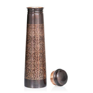 Home Shasra Copper <b>Water</b> <b>Bottle</b> Vintage Design Portable Travel Thermos Reusable With Lids - Product Image 5