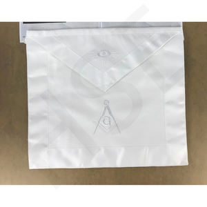 Tabliers d'apprenti de la franc-maçonnerie Plan Blanc-HSE - Product Image 3