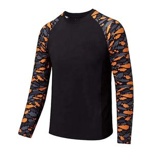 Chemises de pêche en jersey à manches longues avec logo personnalisé, design camouflage et corps uni, 100% polyester et élasthanne, sublimation - Product Image 3