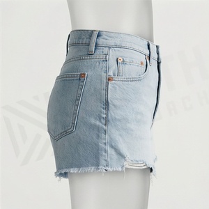Heavy <b>Work</b> Casual Denim Shorts Colorful Floral Embroidery Womens Summer Loose <b>Jeans</b> Top Quality Customized Color Wear - Product Image 3