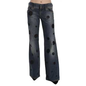 Pantalon en jean déchiré taille haute coupe droite en coton, ample, délavé, respirant, séchage rapide, décontracté, hiver, unisexe - Product Image 1