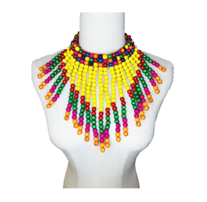 Collier fantaisie fait main pour femme, orné de perles, idéal pour les fêtes, à porter avec un sari/une petite veste, meilleur cadeau pour les soirées. - Product Image 5