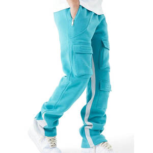 Pantalon de jogging décontracté pour homme de qualité supérieure, à séchage rapide, avec poches zippées et multiples, pour l'entraînement, coupe ample délavée 2026 - Product Image 2