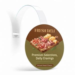 PVC Food Grade Convenient Retail <b>Shelf</b> Hanging Dangler Supermarket Advertising Promotional Display Sign for Product Marketing - Product Image 5