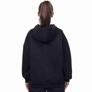 Sweat-shirt pour femme de haute qualité, surdimensionné, à fermeture éclair, sans cordon, en coton brodé, respirant et épais - Product Image 6