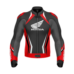 Veste de course pour moto en cuir de vache véritable Zonda pour homme/Chaqueta, équipement de protection CE niveau 2 avec bosse dorsale - Product Image 1