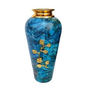 <b>Hand</b> <b>Paint</b> White Flower Vase Floor Mount Living Room Bedroom Modern Home Decoration Metal Vases For Artificial Plants Flowers - Product Image 2