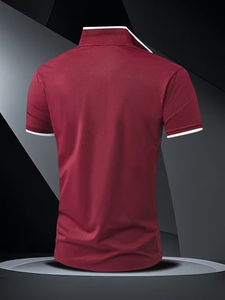 Men's Cotton Jersey for Shirt Short Sleeve Digital Printed Logo Breathable Casual Knitted Solid Color Front Design 180g - Product Image 2