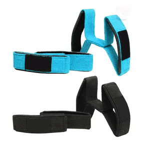 Sangles de levage en forme de 8 durables pour la musculation en salle de sport, support de poignet professionnel en coton pour l'entraînement de force - Product Image 5