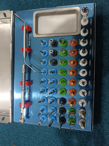 Kit de 50 forets coniques pour implants dentaires, instruments manuels en acier inoxydable, clé, jauge de profondeur, plusieurs couleurs, réutilisable - Product Image 5