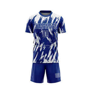 New Arrival Soccer Uniform for Sportswear Wholesale Best Price Quick Dry Slim Fit Soccer Jersey Men's Soccer Uniform <b>Set</b> - Product Image 3