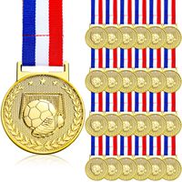 Médaille de trophée de football personnalisée avec logo, or, argent, bronze, pour compétition sportive, avec ruban, vente en gros, promotion club, commande en gros