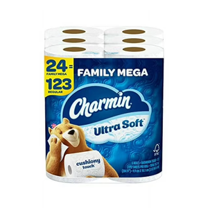 Charmin-Ultra Soft Toilet Paper 24 Mega XL Rolls, 336 <b>Sheets</b> Per Roll - Product Image 4