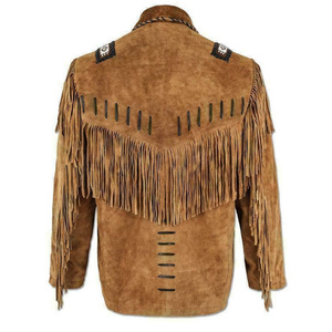 Professional Western Fringe <b>Suede</b> Leather <b>Jacket</b> Vintage Western Cowboy Fashion <b>Jacket</b> Premium Manufacturer Bulk Production - Product Image 2