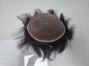 Toupee de Cabello Humano Remy Indio con Encaje Completo para Hombre, Rizado, 100% de Densidad, Corto, TAZ HAIR BANGLADESH - Product Image 6