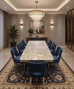 Natural Hardwood <b>Epoxy</b> Resin River <b>Table</b> Handmade Live Edge Wooden Dining <b>Table</b> Custom Furniture for Luxury Home Restaurant - Product Image 2