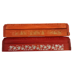 Porte-diffuseur d'encens et d'aromathérapie en bois avec motif imprimé - Product Image 5