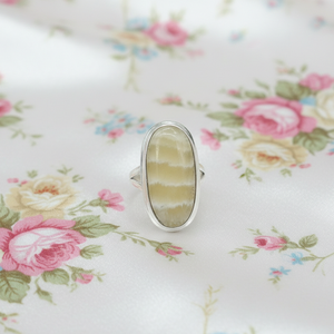 Natural Banded Agate Oval Gemstone 925 Sterling <b>Silver</b> <b>Statement</b> <b>Ring</b> for Women Gold Yellow Gold Plated <b>Silver</b> Handmade Jewelry - Product Image 5