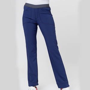 Ensemble de tenues d'infirmière personnalisées, pantalon de jogging, uniformes d'hôpital imprimés en spandex, tenues extensibles réutilisables pour esthéticiennes, OEM personnalisé - Product Image 4