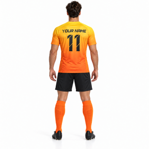 ชุดยูนิฟอร์มฟุตบอลเด็ก ชุดเสื้อฟุตบอลแบบกำหนดเอง กางเกงขาสั้น ชุดฝึกซ้อมทีมเยาวชน ชุดกีฬา ผู้ผลิต OEM - Product Image 2