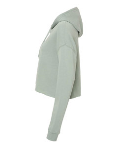 Sudadera con Capucha Verde Claro para Mujer, Hombros Caídos, Manga Larga, Estilo Casual - Product Image 1