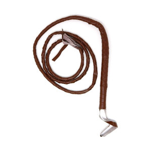Fouet en cuir véritable, fabriqué à la main, durable, prise ferme, design flexible, parfait pour l'entraînement et la pratique en extérieur - Product Image 1