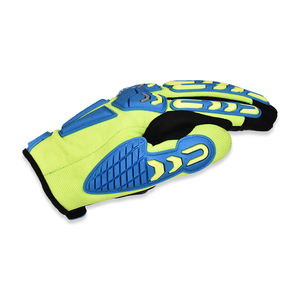 TPR Impact <b>Gloves</b> High Quality Mechanic Work <b>Gloves</b> with TPR <b>Knuckle</b> Protection and Palm Grip OEM Wholesale Supply - Product Image 3