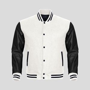 Blouson universitaire unisexe en coton à manches longues, respirant, en cuir de vachette et satin, personnalisable, vente en gros, design imprimé, grandes tailles - Product Image 3