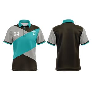 Camiseta Polo Personalizada con Bordado, de Poliéster, para Hombre, Talla Grande, Color Verde Oliva, Manga Corta, Patrón Geométrico, Transpirable, Deportiva - Product Image 2